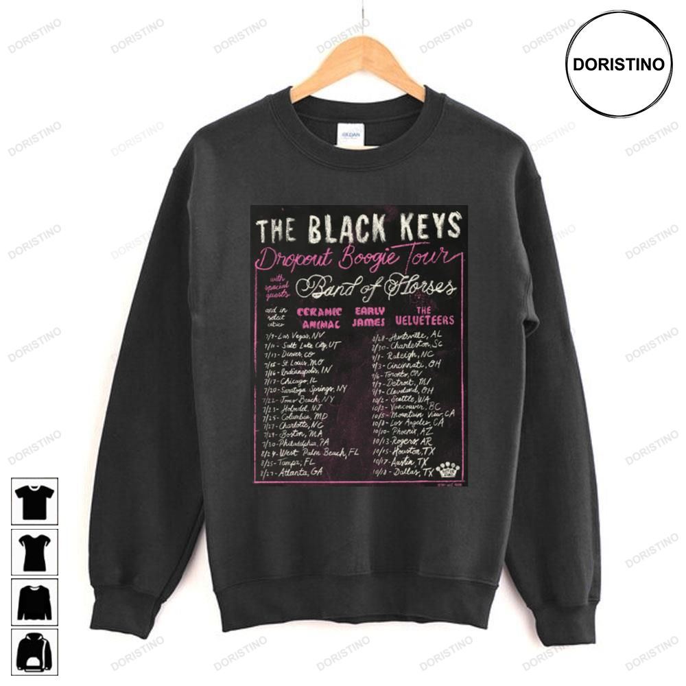 North American The Black Keys Dropout Boogie 2023 Tour Trending Style